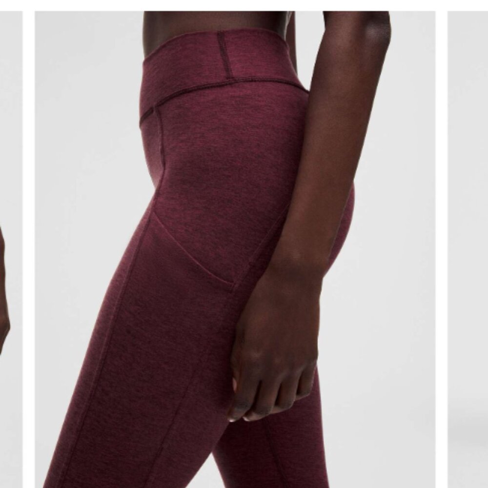 lululemon athletica Burgundy Heather High-Rise Leggings
